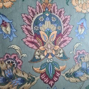 Ambiance Floral Green Upholstery Fabric 5 Yards